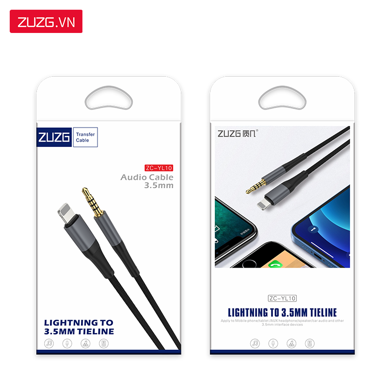 Jack chuyển Apple Lightning to 3.5mm ZUZG YL10