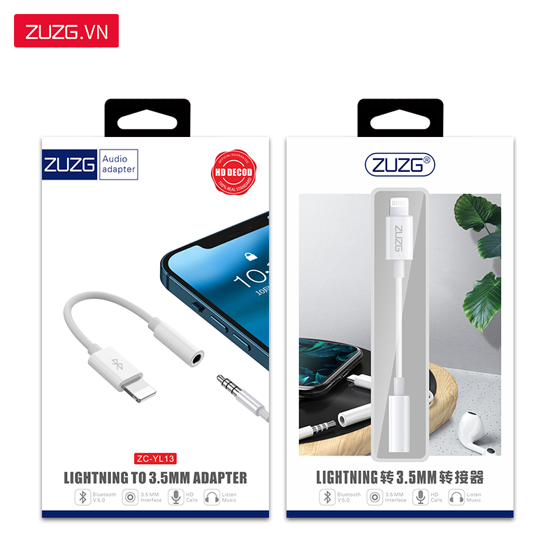 Jack chuyển Lightning to 3.5mm ZUZG YL13